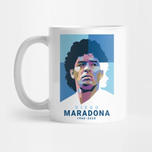 Diego Maradona Pop Art Portrait Mug